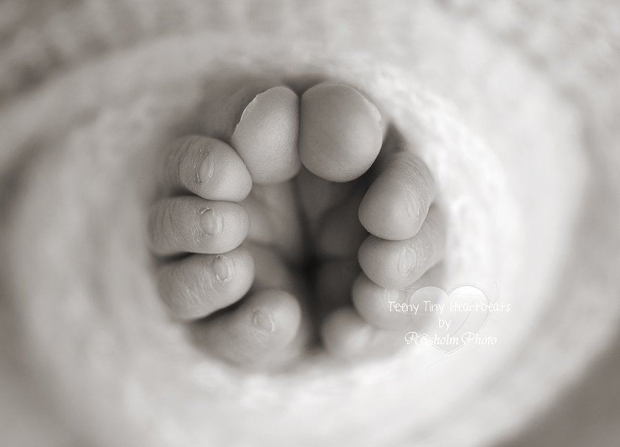 billede af nyfødte tæer